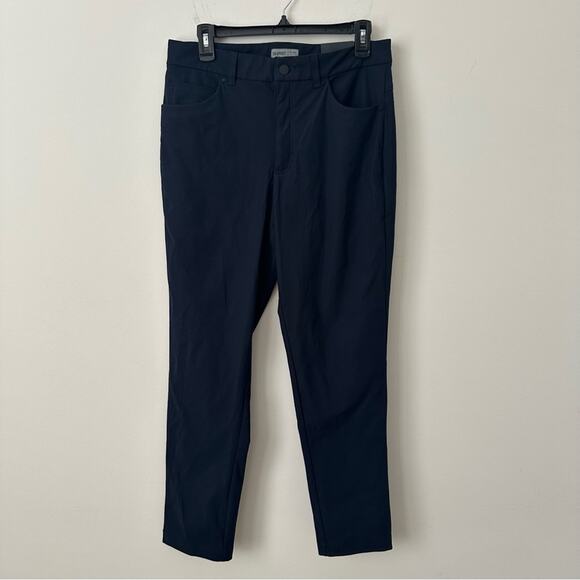 VRST Limitless Slim Fit 5 Pocket Navy Tech Trousers 32x30 NWT - Picture 5 of 10